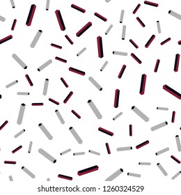 Dark Red vector seamless, isometric texture with colored lines. Blurred decorative design in simple style with lines. Texture for window blinds, curtains.