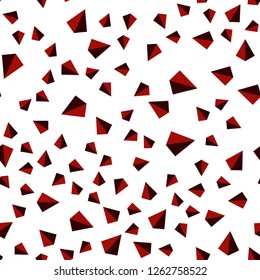 Dark Red vector seamless, isometric pattern with polygonal style. Abstract gradient illustration with triangles. Texture for window blinds, curtains.