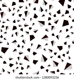 Dark Red vector seamless, isometric pattern with polygonal style. Illustration with set of colorful triangles. Template for business cards, websites.
