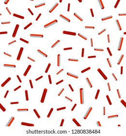 Dark Red vector seamless, isometric pattern with sharp lines. Blurred decorative design in simple style with lines. Design for textile, fabric, wallpapers.