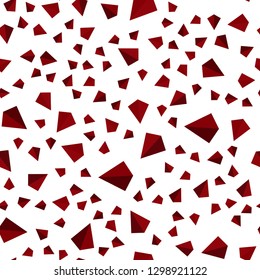 Dark Red vector seamless, isometric backdrop with lines, triangles. Illustration with set of colorful triangles. Design for textile, fabric, wallpapers.