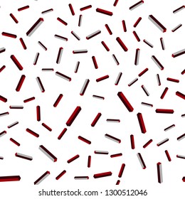 Dark Red vector seamless, isometric background with stright stripes. Modern geometrical abstract illustration with Lines. Texture for window blinds, curtains.