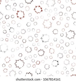 Dark Red vector seamless  layout with circle shapes. Blurred decorative design in abstract style with bubbles. Beautiful design for your business advert.