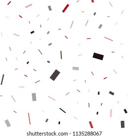 Dark Red vector seamless layout with lines, rectangles. Rectangles on abstract background with colorful gradient. The template can be used as a background.