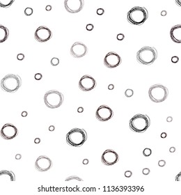 Dark Red vector seamless layout with circle shapes. Beautiful colored illustration with blurred circles in nature style. Completely new template for your brand book.