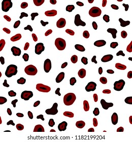 Dark Red vector seamless layout with circle shapes. Illustration with set of shining colorful abstract circles. Template for business cards, websites.