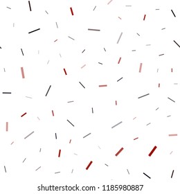 Dark Red vector seamless layout with flat lines. Glitter abstract illustration with colored sticks. The pattern can be used as ads, poster, banner for commercial.