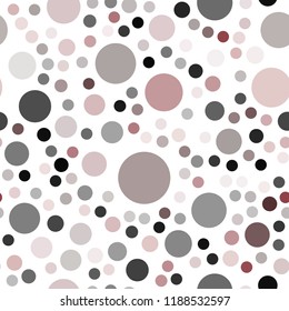 Dark Red vector seamless layout with circle shapes. Modern abstract illustration with colorful water drops. New design for ad, poster, banner of your website.