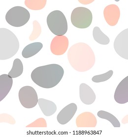 Dark Red vector seamless layout with circle spots. Abstract illustration with colored bubbles in nature style. Pattern for trendy fabric, wallpapers.