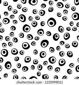 Dark Red vector seamless layout with circle spots. Abstract illustration with colored bubbles in nature style. Trendy design for wallpaper, fabric makers.