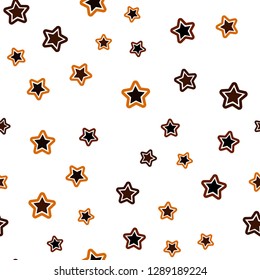 Dark Red vector seamless layout with bright stars. Stars on blurred abstract background with gradient. Design for wallpaper, fabric makers.