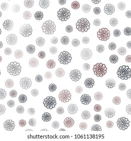 Dark Red vector seamless natural elegant background. Modern geometrical abstract illustration with flowers. Brand-new design for your business.