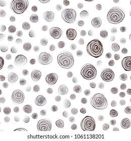 Dark Red vector seamless natural elegant pattern. Decorative illustration with doodles on abstract template. Template for backgrounds of cell phones.