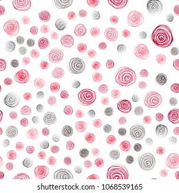Dark Red vector seamless natural elegant pattern. flowers on elegant natural pattern with gradient. The textured pattern can be used for website.