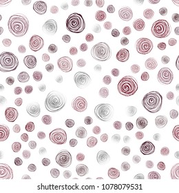 Dark Red vector seamless natural elegant artwork. Modern geometrical abstract illustration with flowers. Brand-new design for your business.