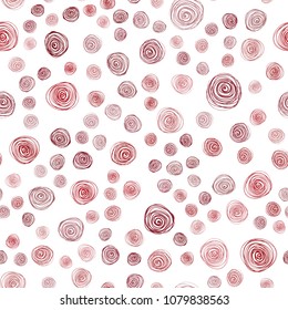 Dark Red vector seamless natural abstract background. Flowers on blurred abstract background with gradient. The textured pattern can be used for website.