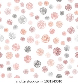 Dark Red vector seamless natural elegant background. Doodle illustration of flowers in Origami style with gradient. The best blurred design for your business.