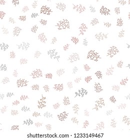 Dark Red vector seamless natural background with leaves, branches. Illustration with doodles on abstract template. Trendy design for wallpaper, fabric makers.