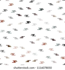 Dark Red vector seamless pattern with narrow lines. Glitter abstract illustration with colored sticks. The template can be used as a background.