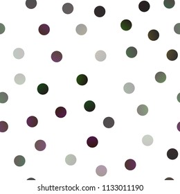 Dark Red vector seamless pattern with spheres. Blurred decorative design in abstract style with bubbles. Completely new template for your brand book.