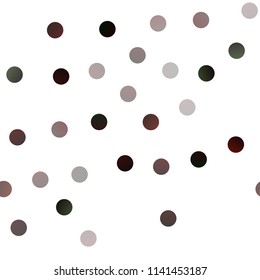 Dark Red vector seamless pattern with spheres. Blurred bubbles on abstract background with colorful gradient. The pattern can be used for beautiful websites.