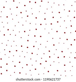 Dark Red vector seamless pattern with spheres. Blurred bubbles on abstract background with colorful gradient. Template for business cards, websites.