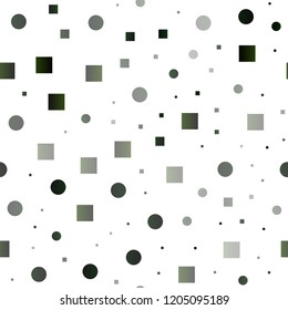 Dark Red vector seamless pattern with spheres, squares. Abstract backdrop with colorful circles, rectangles. Trendy design for wallpaper, fabric makers.