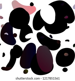 Dark Red vector seamless pattern with spheres. Glitter abstract illustration with blurred drops of rain. Template for business cards, websites.