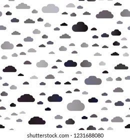 Dark Red vector seamless pattern with clouds. Colorful illustration with abstract clouds. Design for textile, fabric, wallpapers.