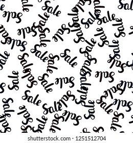 Dark Red vector seamless pattern with 70, 90 percentage signs. Colored words of sales with gradient on white background. Backdrop for super sales on Black Friday.