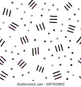 Dark Red vector seamless template with geometric lines. Illustration with repetition of lines on white background. Pattern for design of window blinds, curtains.