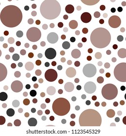 Dark Red vector seamless template with circles. Modern abstract illustration with colorful water drops. Pattern can be used for futuristic ad, booklets.