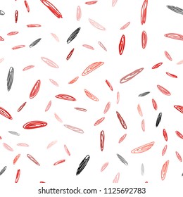 Dark Red vector seamless template with circles. Blurred decorative design in abstract style with bubbles. Completely new template for your brand book.