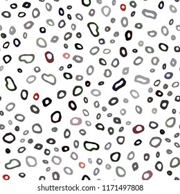 Dark Red vector seamless template with spots. Colorful illustration with blurred circles in nature style. Template for business cards, websites.