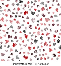 Dark Red vector seamless template with repeated sticks. Shining colored illustration with sharp stripes. Pattern for ads, posters, banners.