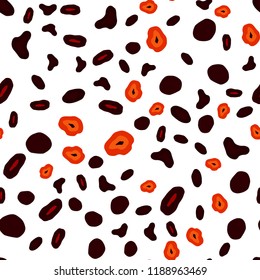 Dark Red vector seamless template with circles. Illustration with set of shining colorful abstract circles. Template for business cards, websites.