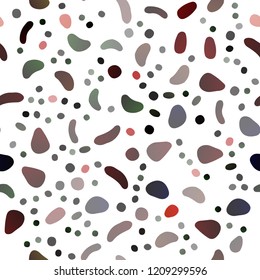 Dark Red vector seamless template with spots. Colorful illustration with blurred circles in nature style. Trendy design for wallpaper, fabric makers.