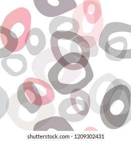 Dark Red vector seamless template with spots. Blurred bubbles on abstract backdrop with colorful gradient. Trendy design for wallpaper, fabric makers.
