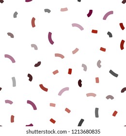 Dark Red vector seamless template with bent ribbons. Modern gradient abstract illustration with bandy lines. Pattern for your business design.