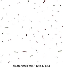 Dark Red vector seamless template with repeated sticks. Modern geometrical abstract illustration with staves. The template can be used as a background.