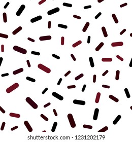 Dark Red vector seamless template with repeated sticks. Shining colored illustration with sharp stripes. Best design for your ad, poster, banner.
