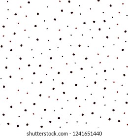 Dark Red vector seamless template with circles. Abstract illustration with colored bubbles in nature style. Pattern for design of fabric, wallpapers.