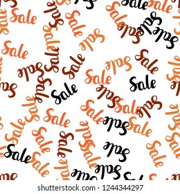 Dark Red vector seamless template with 70, 90% selling. Gradient illustration with discount signs on white backdrop. Design for business ads, commercials.