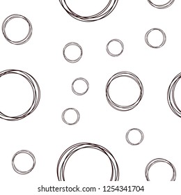 Dark Red vector seamless template with circles. Beautiful colored illustration with blurred circles in nature style. Texture for window blinds, curtains.