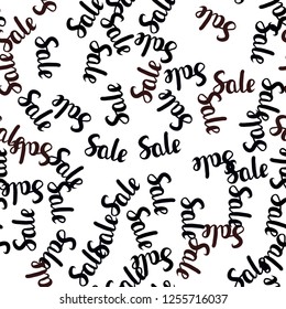 Dark Red vector seamless template with 70, 90% selling. Colorful set of  percentage signs in simple style. Backdrop for ads, leaflets of Black Friday.