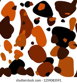 Dark Red vector seamless template with circles. Beautiful colored illustration with blurred circles in nature style. Pattern for design of fabric, wallpapers.