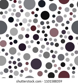 Dark Red vector seamless texture with disks. Blurred bubbles on abstract background with colorful gradient. Completely new template for your brand book.
