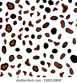 Dark Red vector seamless texture with disks. Illustration with set of shining colorful abstract circles. Pattern for design of window blinds, curtains.