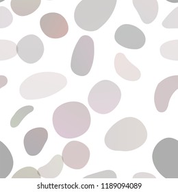 Dark Red vector seamless texture with disks. Glitter abstract illustration with blurred drops of rain. Design for textile, fabric, wallpapers.