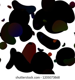 Dark Red vector seamless texture with disks. Illustration with set of shining colorful abstract circles. Pattern for design of window blinds, curtains.